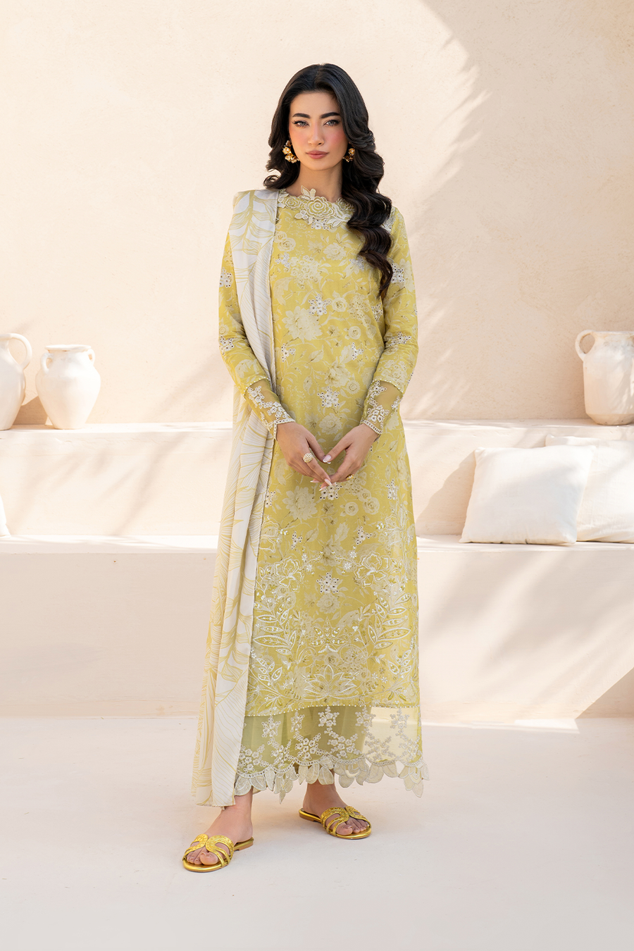 3 Piece - Enchanted Bloom (Lawn & Chiffon)