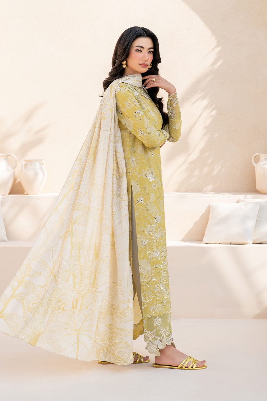 3 Piece - Enchanted Bloom (Lawn & Chiffon)