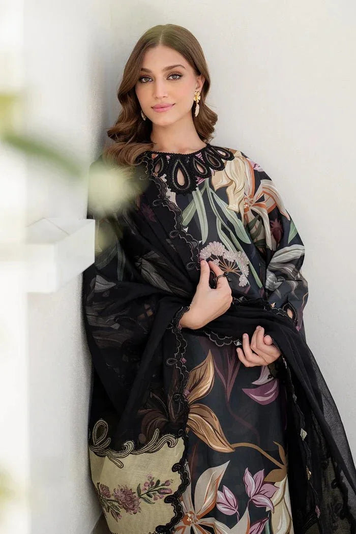 Luxury Lawn Suit with Heavy 4-Side Cutwork Dupatta