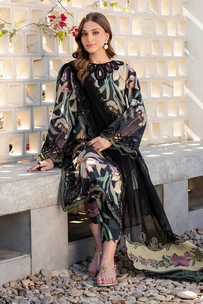 Luxury Lawn Suit with Heavy 4-Side Cutwork Dupatta