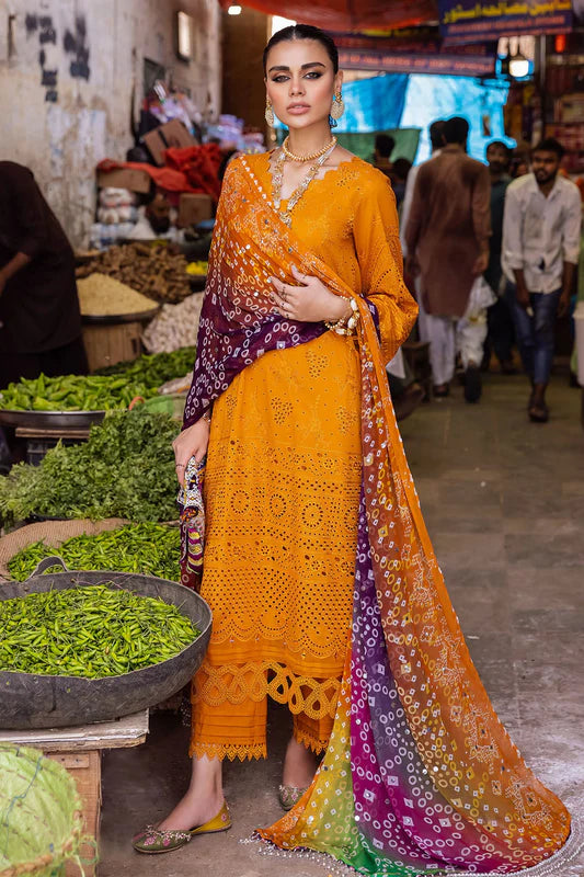 3 Piece Luxury Chikankari Lawn Suit with Silk Dupatta