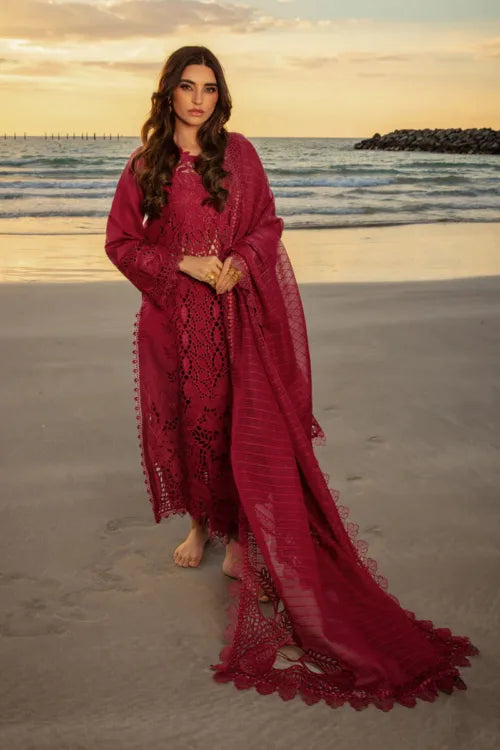 3 Piece Luxury Chikankari Lawn Suit with Khaddi Net Dupatta