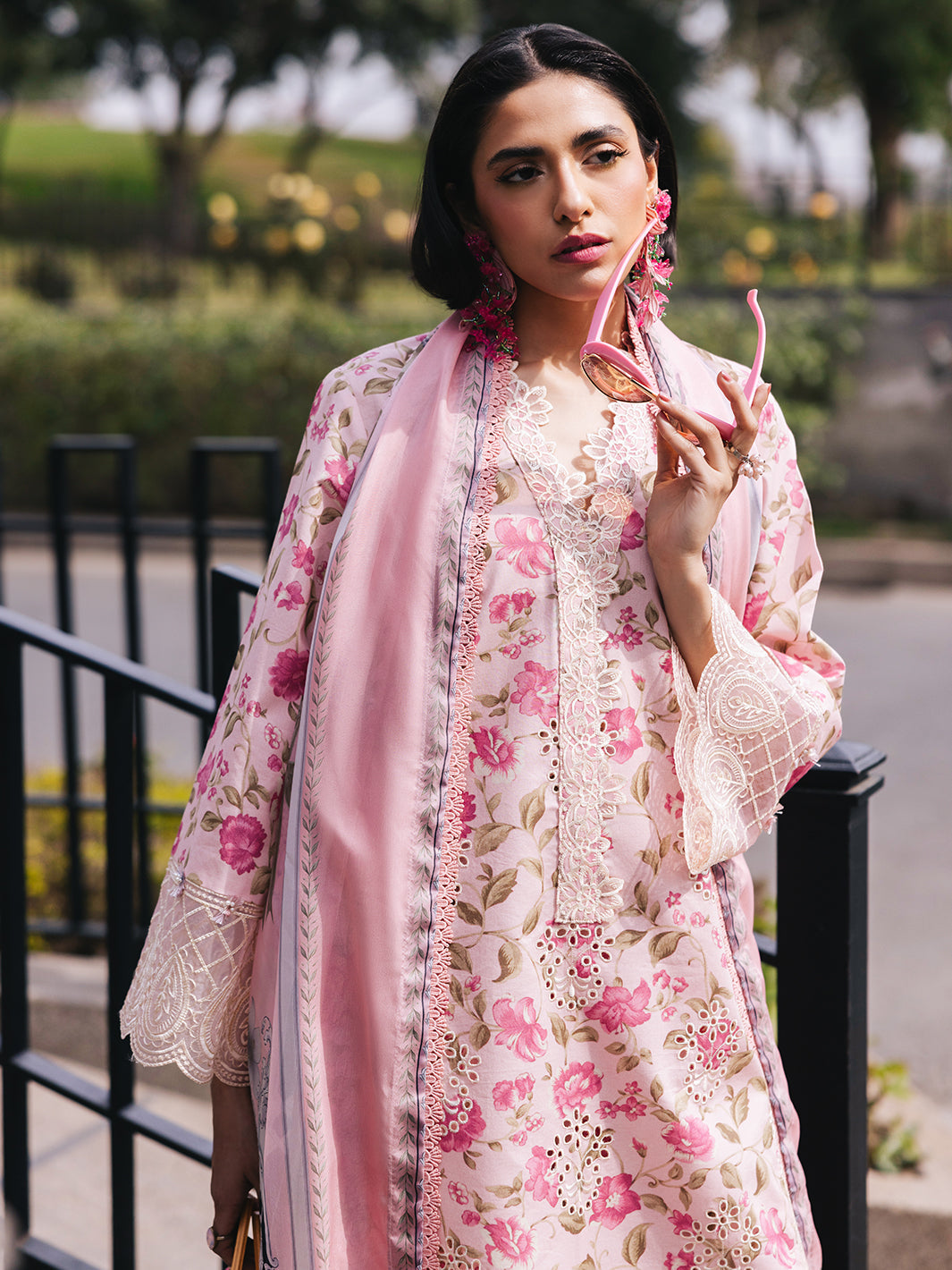 3-Piece Printed Lawn Suit with Heavy Embroidery