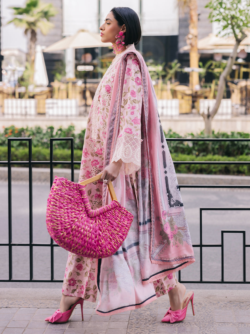 3-Piece Printed Lawn Suit with Heavy Embroidery