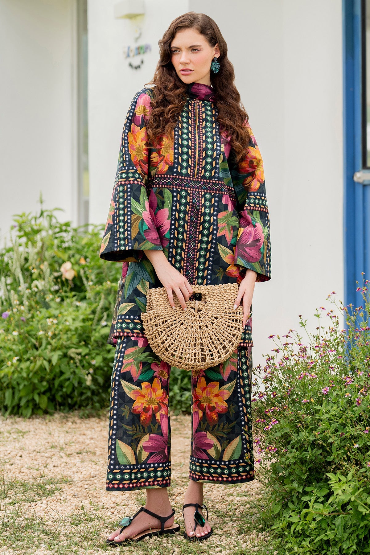 3 Piece Printed Lawn Suit with Lawn Dupatta