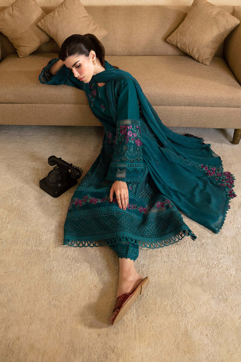 03-Piece Embroidery Lawn Suit Ready To Wear
