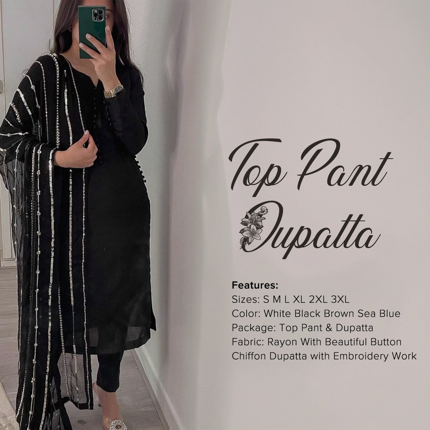 Designer Fancy Wrinkled Delta Fabric Top And Dupatta With Lace Work Umbrella Plazo Fit