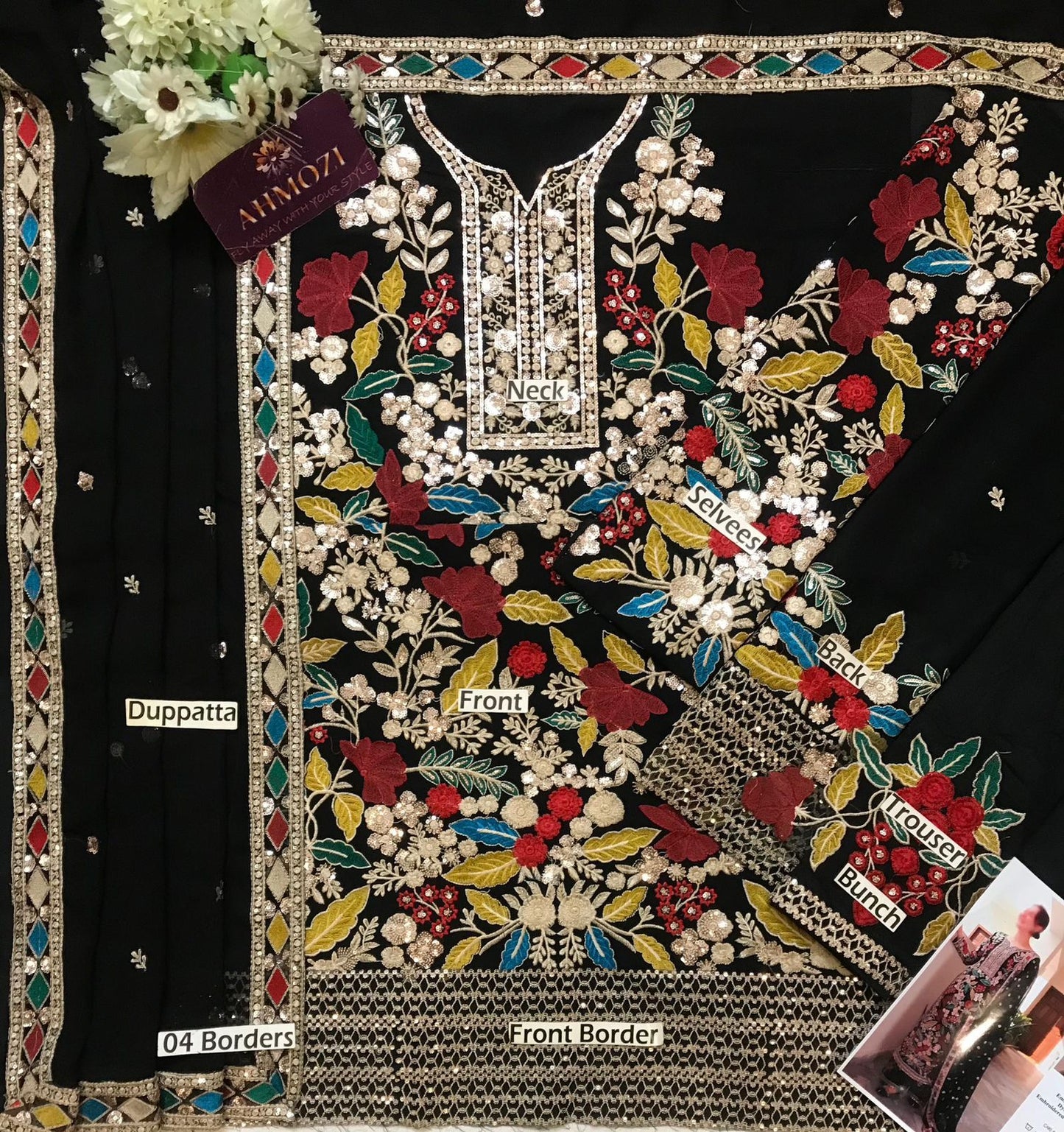 Haseen Mehnaaz — stitched 3-Piece Suit