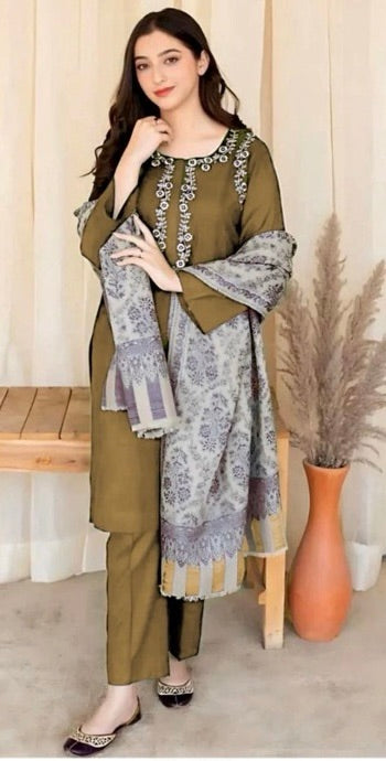 WINTER COLLECTION '25| Dhanak Embroidered stitched 3PC