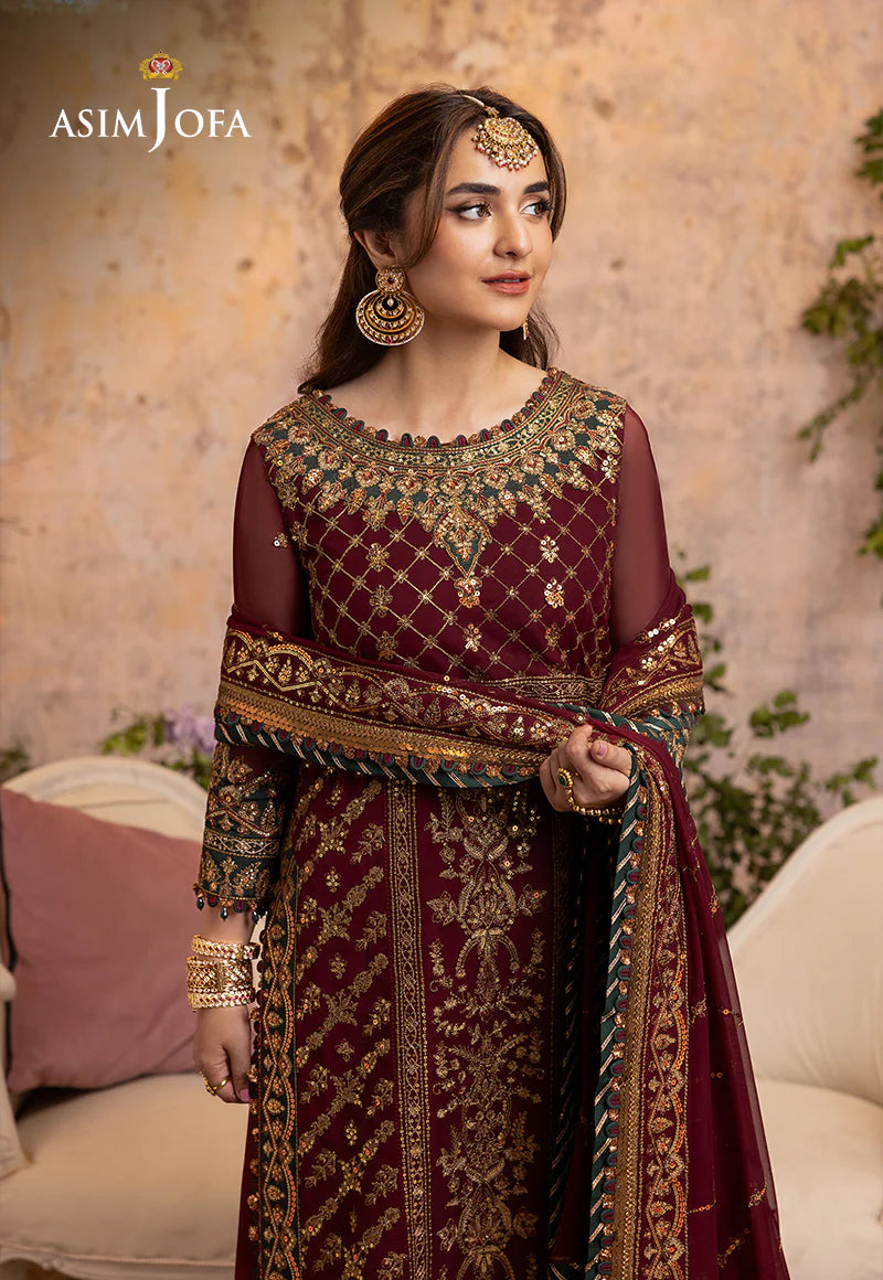 3 Piece Raw Silk Suit with Printed Organza Dupatta