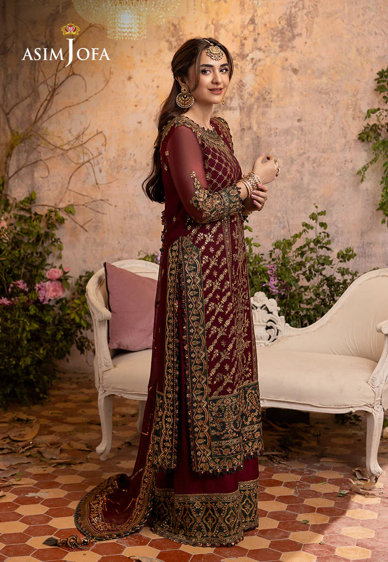 3 Piece Raw Silk Suit with Printed Organza Dupatta
