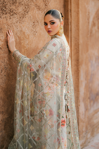 Embroidered Lawn Suit with Heavy Embroidered Net Dupatta