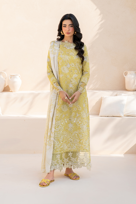 3 Piece - Enchanted Bloom (Lawn & Chiffon)