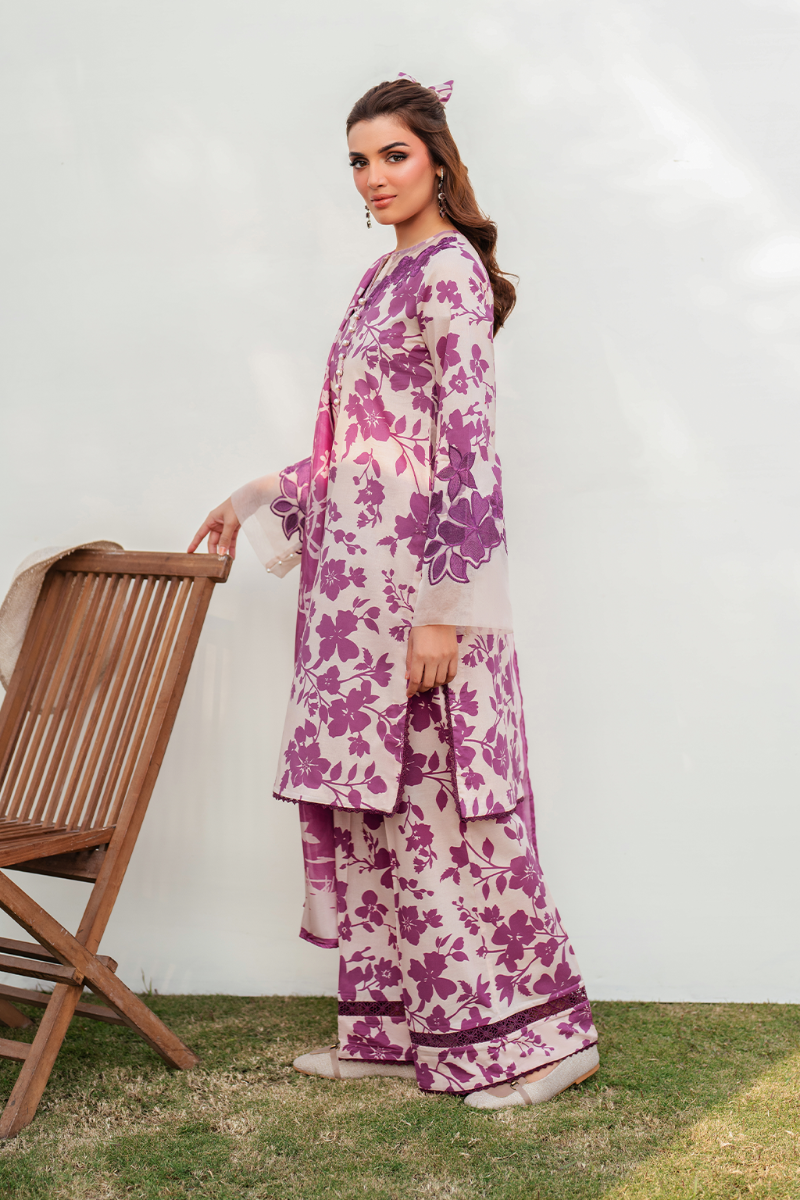 IZNIK Voile Dupatta | Premium Maria B Inspired Lawn 3PC | stitched 2025 Collection