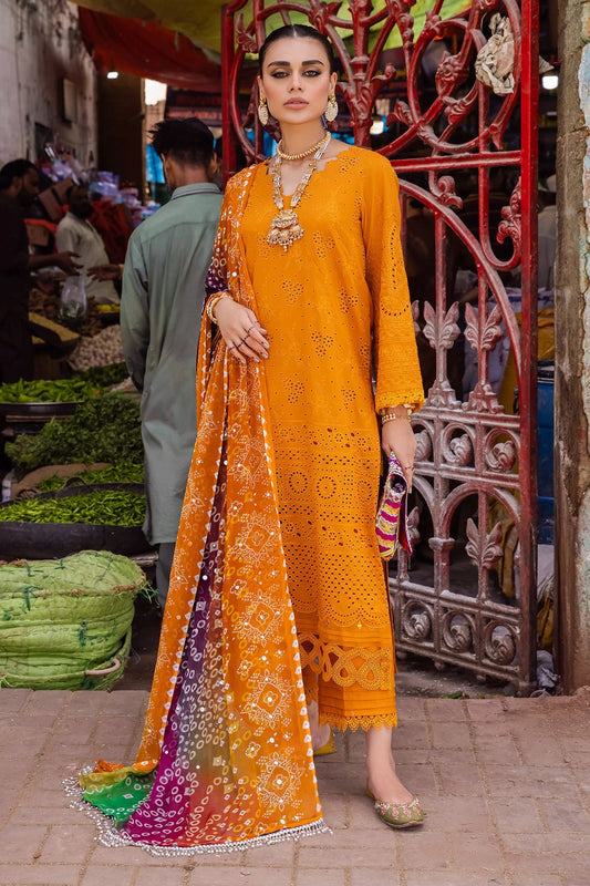 3 Piece Luxury Chikankari Lawn Suit with Silk Dupatta