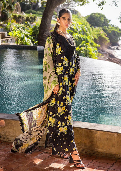 Printed & Embroidered Lawn Suit (Chiffon Dupatta)