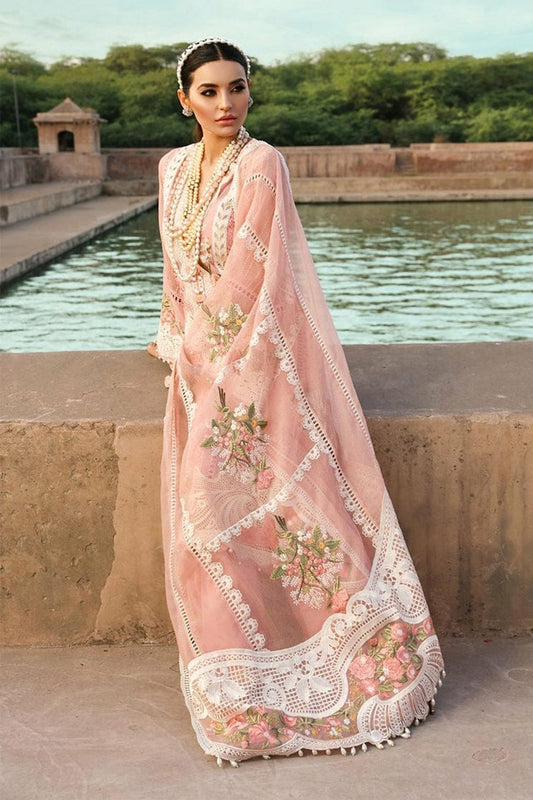 03 Piece - Rosy (Cotton & Organza)