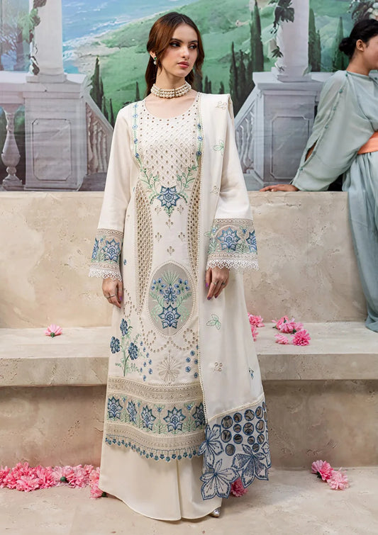3 Piece Chikankari Lawn Suit with Embroidered Chiffon Dupatta