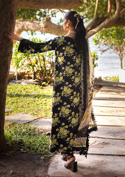 Printed & Embroidered Lawn Suit (Chiffon Dupatta)