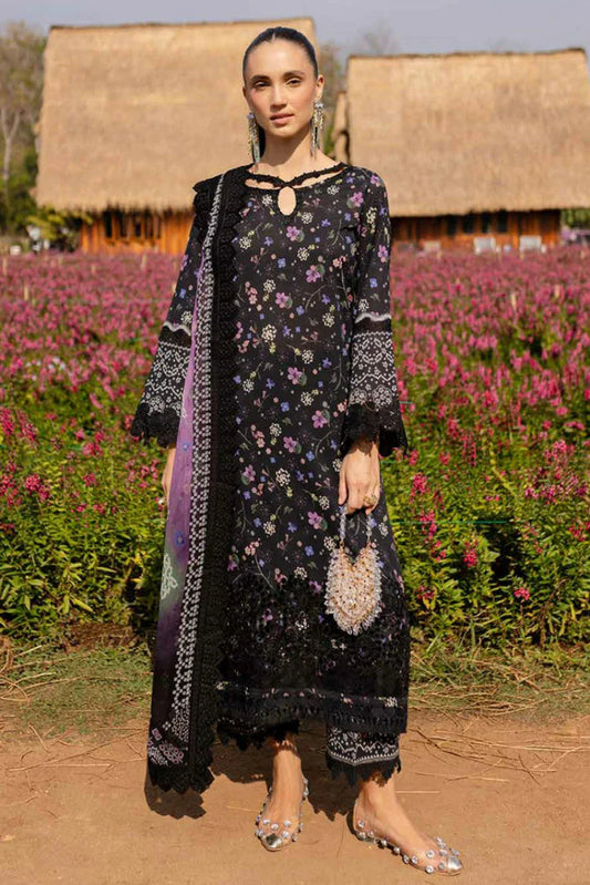 Nureh Lawn Collection 2025 | stitched 3-Piece Suit
