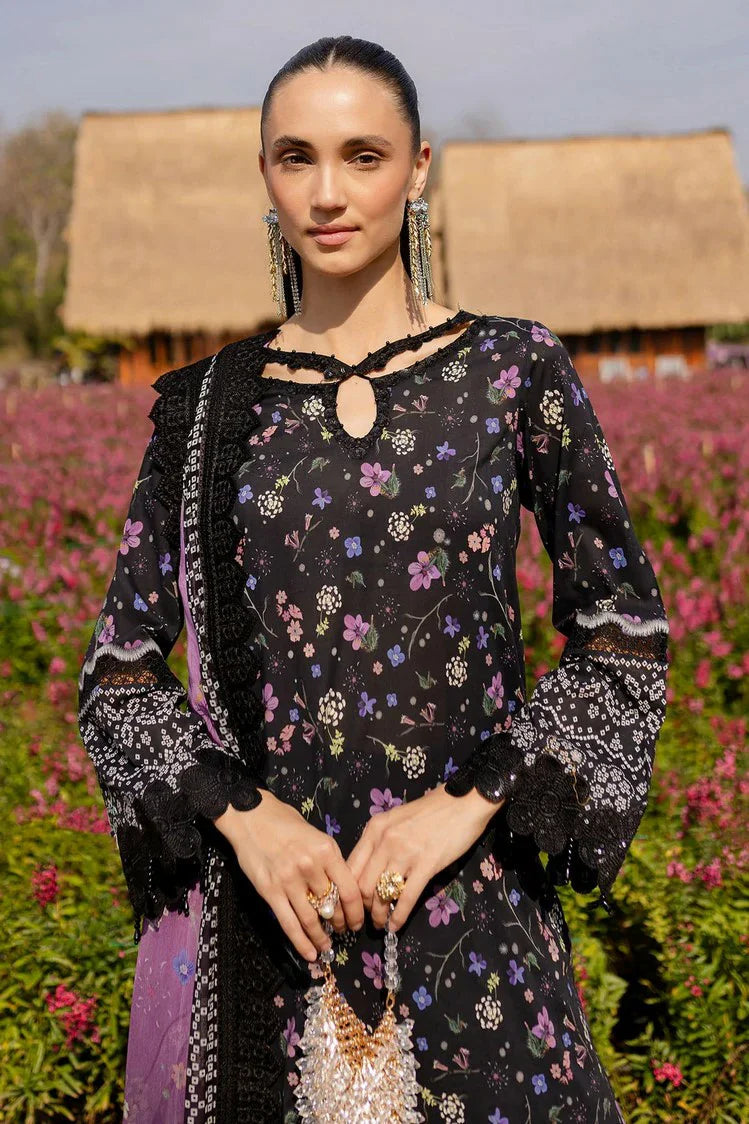 Nureh Lawn Collection 2025 | stitched 3-Piece Suit
