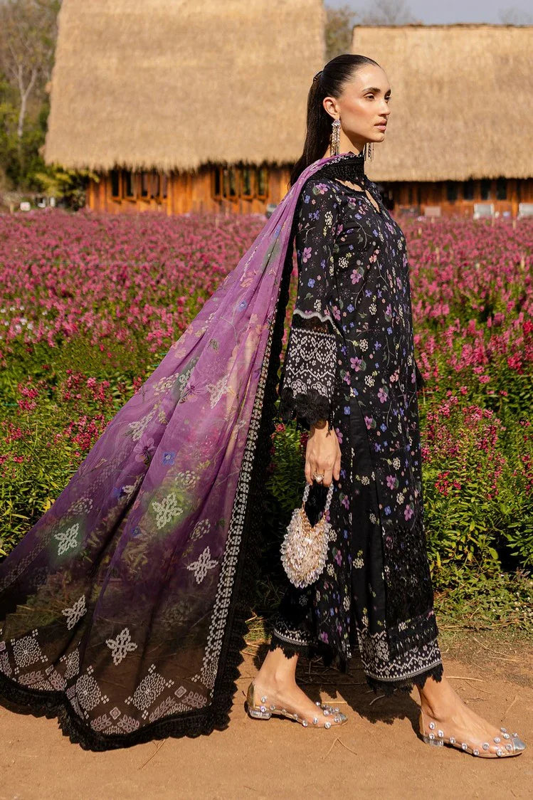 Nureh Lawn Collection 2025 | stitched 3-Piece Suit