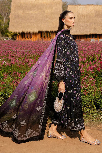 Nureh Lawn Collection 2025 | stitched 3-Piece Suit