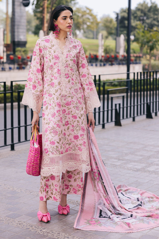 3-Piece Printed Lawn Suit with Heavy Embroidery