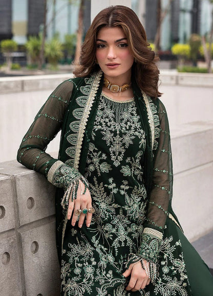 Luxury Semi Pure Chiffon Embroidered 3-Piece Suit