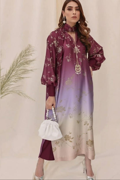 Most Demanding Digital Printed Shamoz Silk 3-Piece Suit